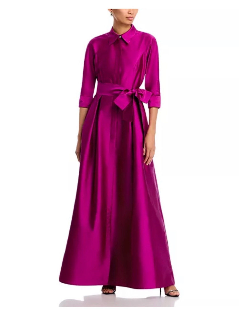 Teri Jon by Rickie Freeman Shirt Taffeta Gown NWT